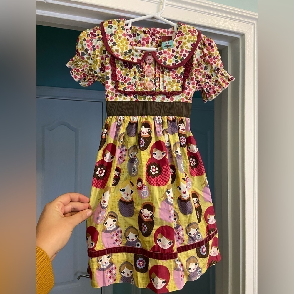 Matilda Jane Character Counts Russian Nesting Dolls Floral Dress - Picture 2 of 10